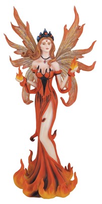 Fairy. Fire. Red. Standing w/flames