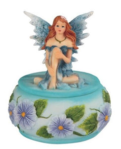 Fairy Trinket Box. Small. Blue
