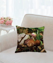 Pillow. Large 14 x 14" soft, plush  ** Mushroom Mania**