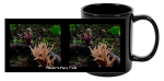 Mug 11 oz. black ceramic **Woodland Sea-nery**