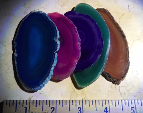 Agate. Rainbow Collection. A 1. Thinly sliced