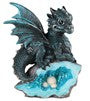 Dragon. Blue on Crystal