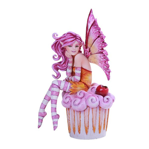 Fairy. Pink Purple. on Cupcake