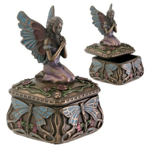 Fairy Trinket Box. w/Dragonflies