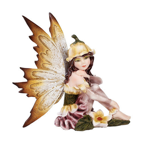 Fairy. Purple with Brown.  Sitting