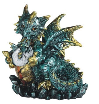 Dragon. Blue with egg