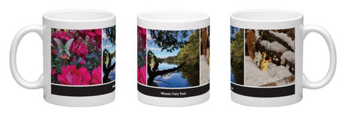 Mug, 11 oz. white ceramic  **Flowers to Frost**