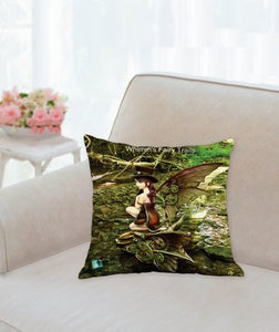 Pillow. Large. 14" x 14" soft, plush  **Promises**