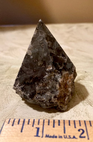 Point. Larvikite. SMALL w/polished top