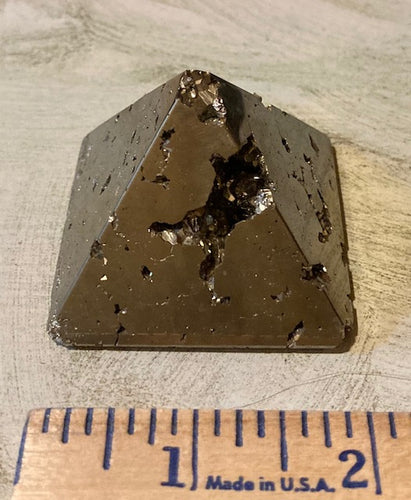 Pyramids. Gold Pyrite