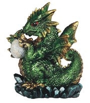 Dragon. Green holding egg
