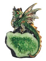 Dragon. Green on Crystal