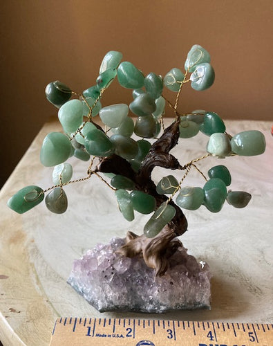 Crystal Tree. Aventurine, Green. Medium