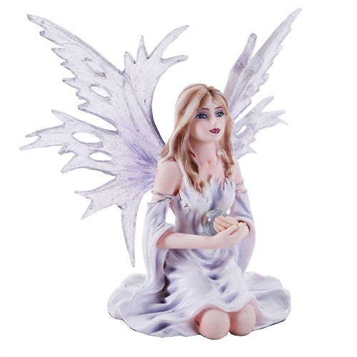 Fairy. White. Sitting