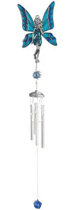 Wind Chime. Fairy. Blue Pewter