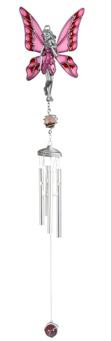 Wind Chime. Fairy. Pink Pewter