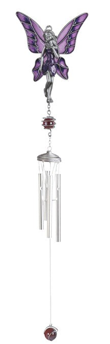 Wind Chime. Fairy. Purple Pewter